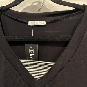 Ekouaer Ladies Long Sleeve Pajama Set, M